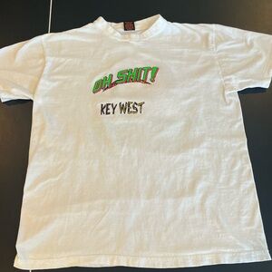 Vintage 1989 Air Waves Key West Florida Souvenir T-Shirt Duck Oh Shxx